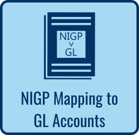 NIGP Codes Mapping to GL Accounts Resource Spreadsheet Button