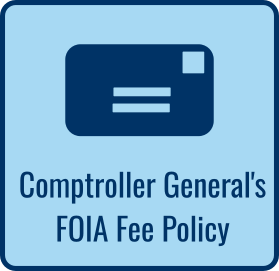 Comptroller General's FOIA Fee Policy